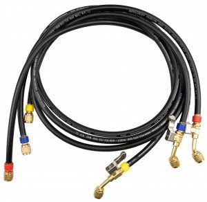 Testo 0554 2115 3-Hose set with valve, low loss, 1/4" to 1/4"-