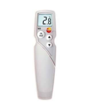Testo 105 T-Handle Food Service Thermometer w/ 3 Measurement Tips-