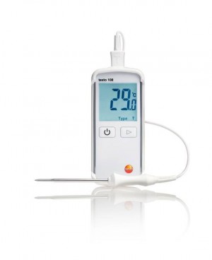 Testo 108-1 Waterproof Digital Food Thermometer, Type K-