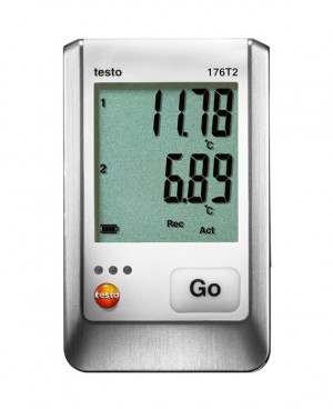 Testo 176-T2 2-Channel Temperature Data Logger with 2 external RTD-