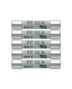 Testo 0590 0005 Spare Fuses, set of 5, 11A/600V-