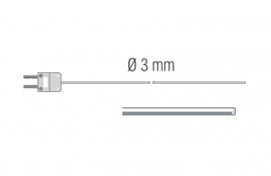 Testo 0600 5593 Handle for Plug-in Probes-