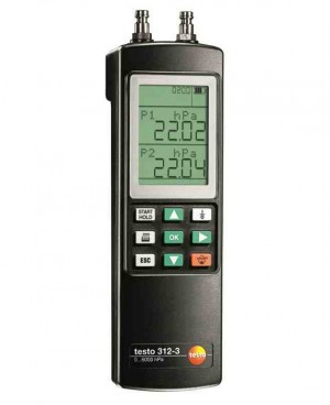 Testo 312-3 Manometer, &amp;plusmn;120&amp;quot;H&lt;sub&gt;2&lt;/sub&gt;O/&amp;plusmn;86 psi-