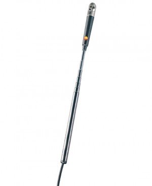 Testo 0635 9535 Telescopic Rotating Vane Anemometer Probe, 0.6&quot; Long-