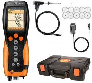 Testo 330-2G LX Kit #2 Combustion Analyzer with NO<sub>x</sub> and Hi-Range CO-