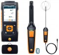 Testo 440 Air Velocity and IAQ Measuring Instrument with digital CO<sub>2</sub> probe and digital turbulence probe, 3.9&amp;quot;-