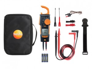 Testo 770-3 Premium True RMS AC/DC Clamp Meter Kit with Bluetooth&lt;sup&gt;®&lt;/sup&gt;, 1000 V, 600 A-