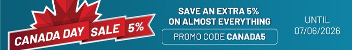Canada Day Promotion - Save 5% on almost everything with promo code CANADA5